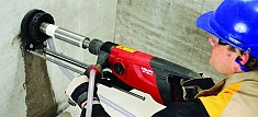 Эксплуатация ручной установки алмазного бурения Hilti DD 150-U