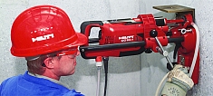 Эксплуатация установки алмазного бурения Hilti DD EC-1