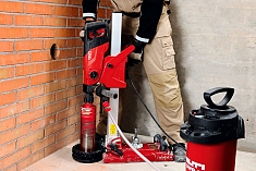 Использование водяного кольца коллектора Hilti DD-WC-S