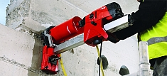 Применение установки алмазного бурения Hilti DD 160