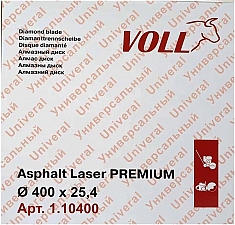 Упаковка алмазного диска Voll Asphalt Laser Premium 400 мм